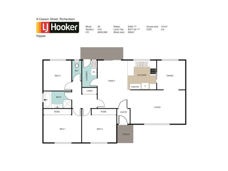 6 Casson Street, Richardson ACT 2905 Floorplan