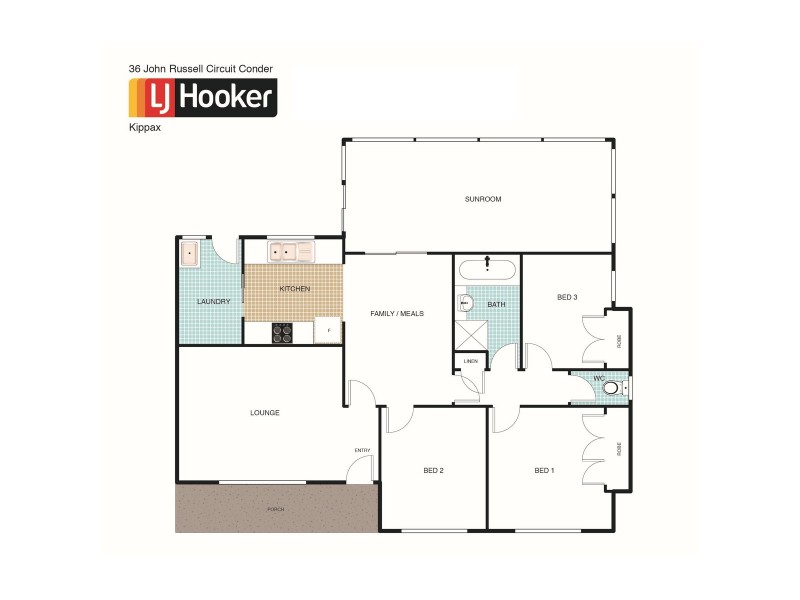 36 John Russell Circuit, Conder ACT 2906 Floorplan