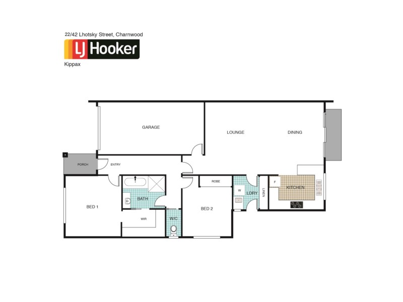 22/42 Lhotsky Street, Charnwood ACT 2615 Floorplan