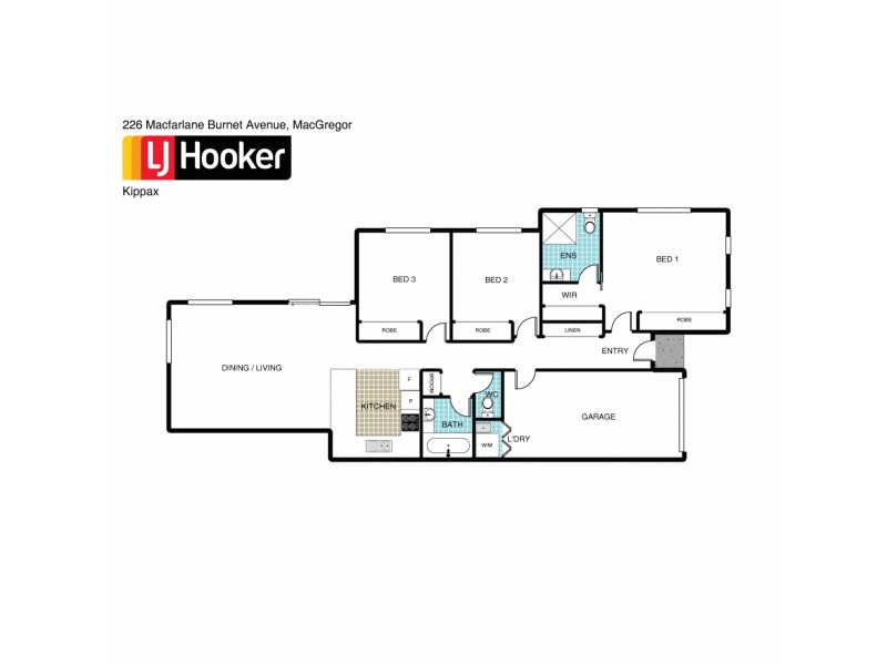 226 Macfarlane Burnet Avenue, Macgregor ACT 2615 Floorplan