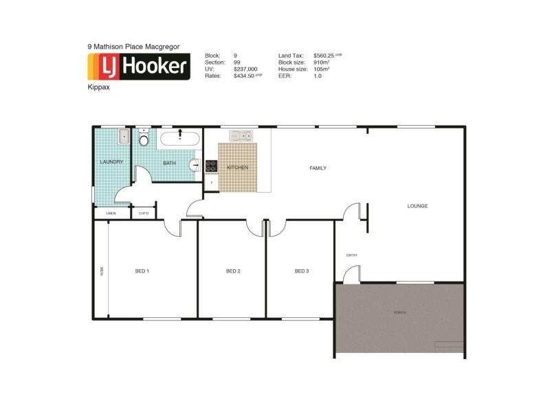 9 Mathison Place, Macgregor ACT 2615 Floorplan