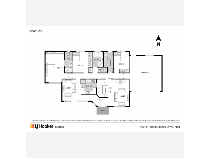 43/131 Britten Jones Drive, Holt ACT 2615 Floorplan
