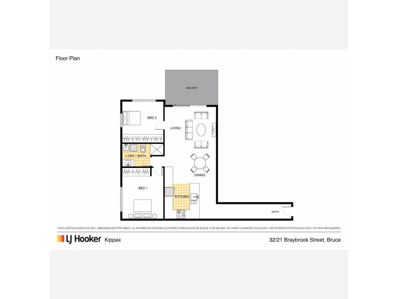 32/21 Braybrooke Street, Bruce ACT 2617 Floorplan
