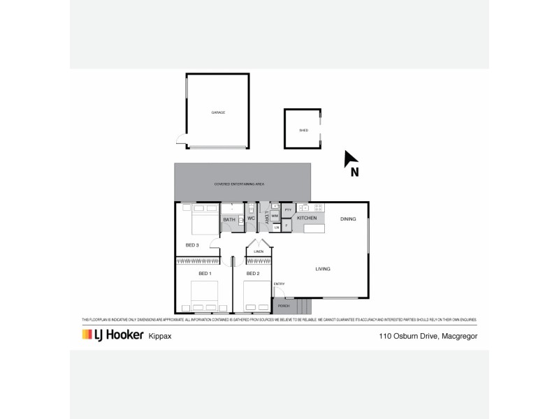110 Osburn Drive, Macgregor ACT 2615 Floorplan