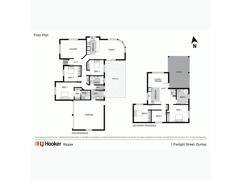 1 Fairlight Street, Dunlop ACT 2615 Floorplan