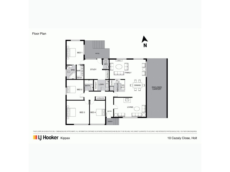 10 Cazaly Close, Holt ACT 2615 Floorplan