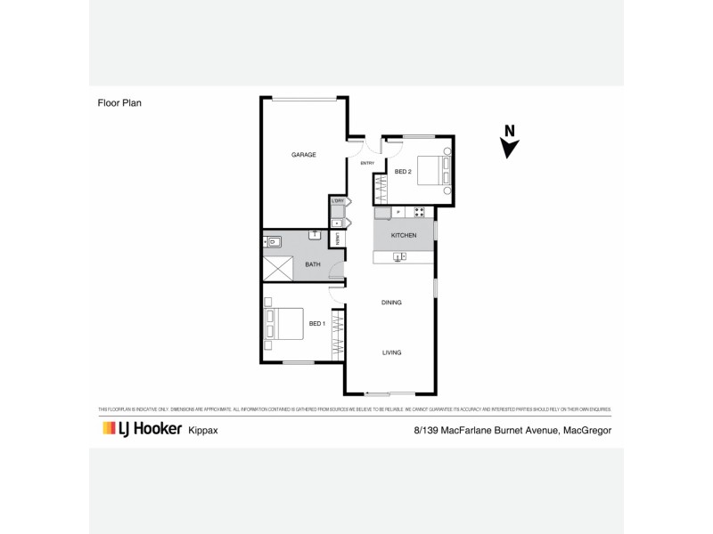 8/139 Macfarlane Burnett Avenue, Macgregor ACT 2615 Floorplan