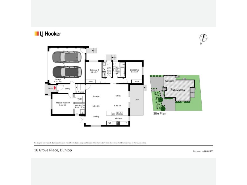 16 Grove Place, Dunlop ACT 2615 Floorplan