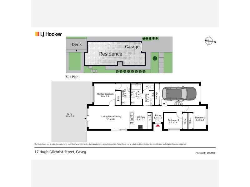 17 Hugh Gilchrist Street, Casey ACT 2913 Floorplan