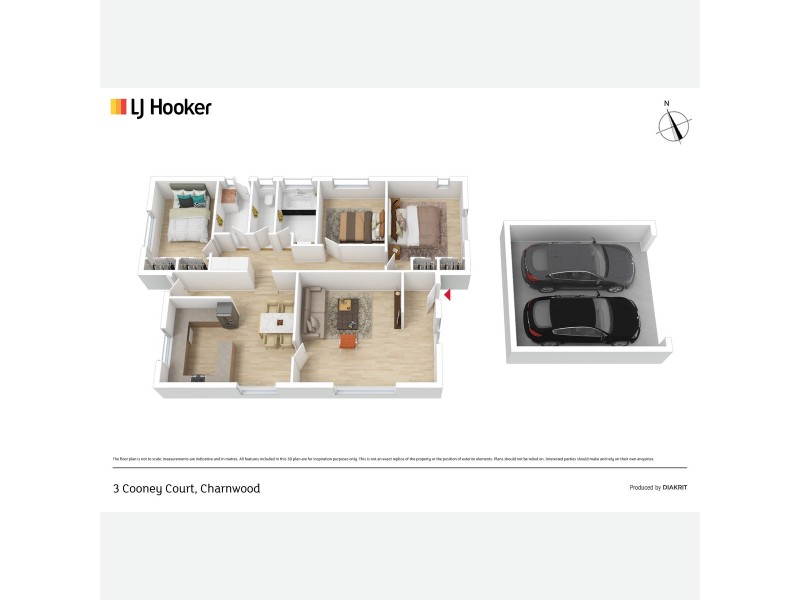 3 Cooney Court, Charnwood ACT 2615 Floorplan