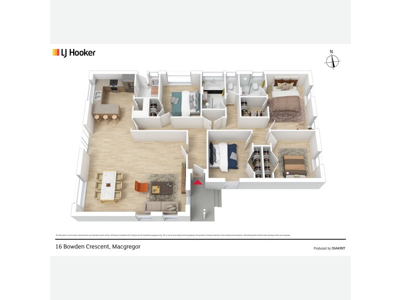 16 Bowden Crescent, Macgregor ACT 2615 Floorplan