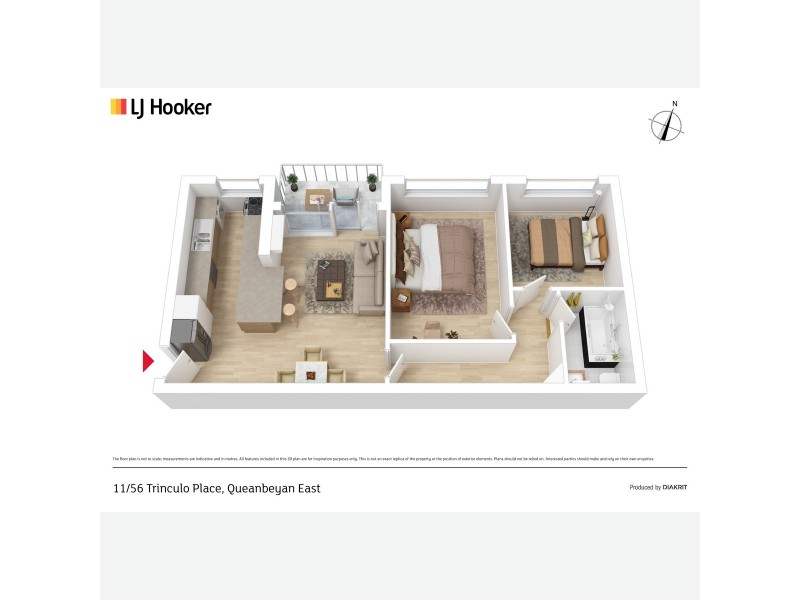 11/56 Trinculo Place, Queanbeyan East NSW 2620 Floorplan