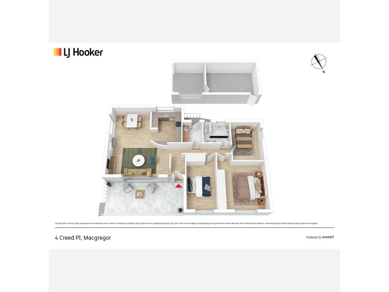 4 Creed Place, Macgregor ACT 2615 Floorplan