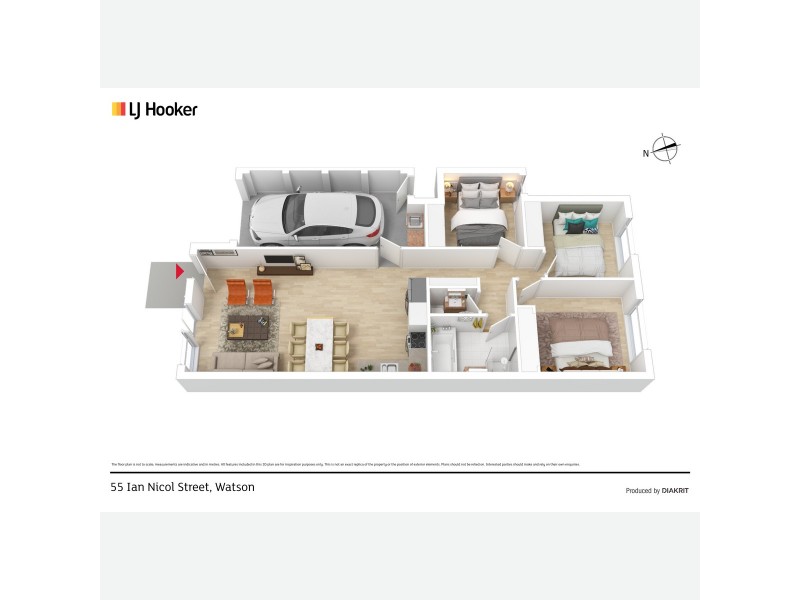55 Ian Nicol Street, Watson ACT 2602 Floorplan