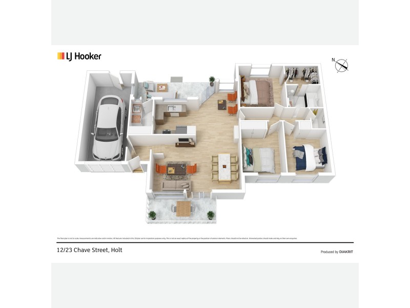 12/23 Chave Street, Holt ACT 2615 Floorplan