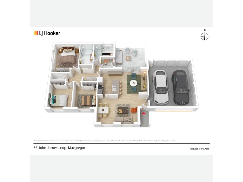 56 John James Loop, Macgregor ACT 2615 Floorplan