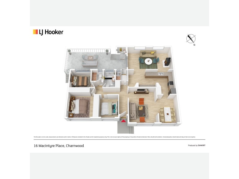 16 MacIntyre Place, Charnwood ACT 2615 Floorplan