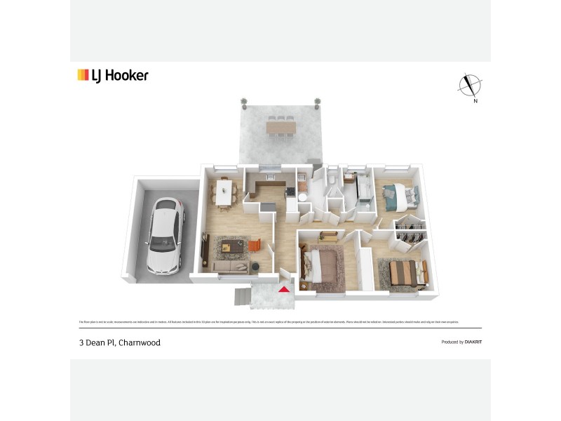 3 Dean Place, Charnwood ACT 2615 Floorplan