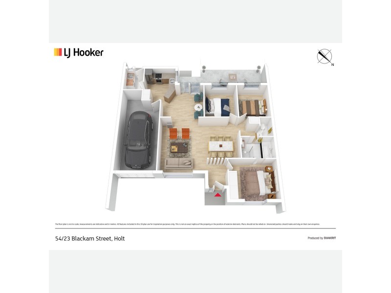54/23 Blackham Street, Holt ACT 2615 Floorplan