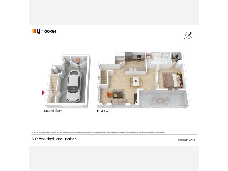 2/17 Woolshed Lane, Harrison ACT 2914 Floorplan