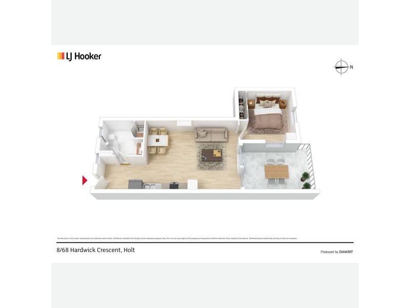 8/68 Hardwick Crescent, Holt ACT 2615 Floorplan