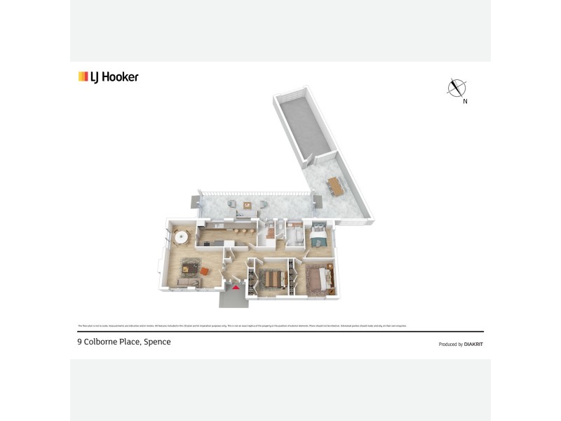 9 Colborne Place, Spence ACT 2615 Floorplan