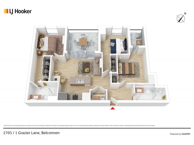 2705/1 Grazier Lane, Belconnen ACT 2617 Floorplan