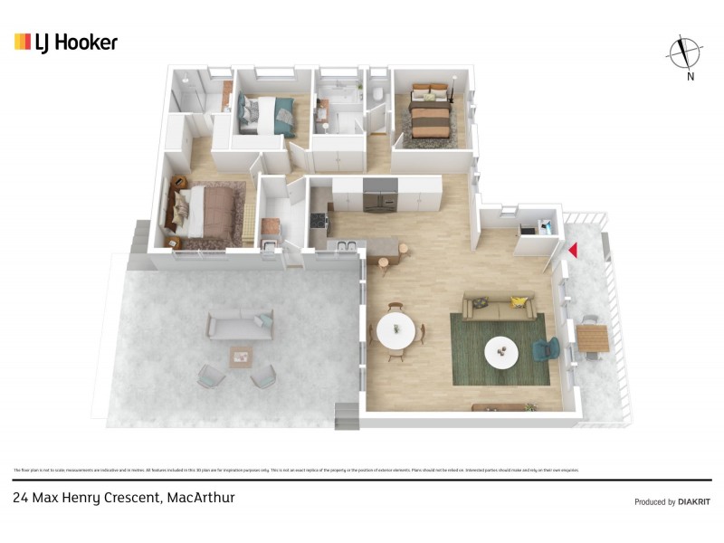 24 Max Henry Crescent, Macarthur ACT 2904 Floorplan
