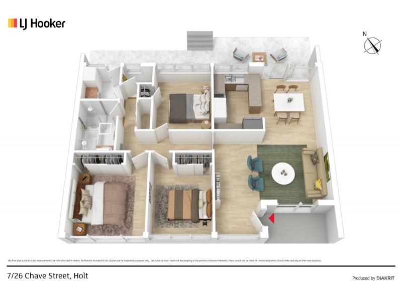 7/26 Chave Street, Holt ACT 2615 Floorplan