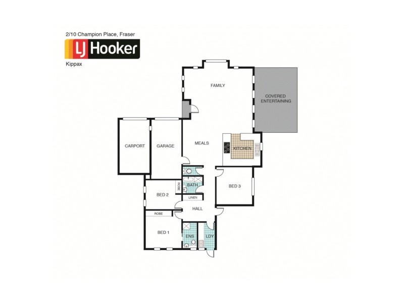 2/10 Champion Place, Fraser ACT 2615 Floorplan