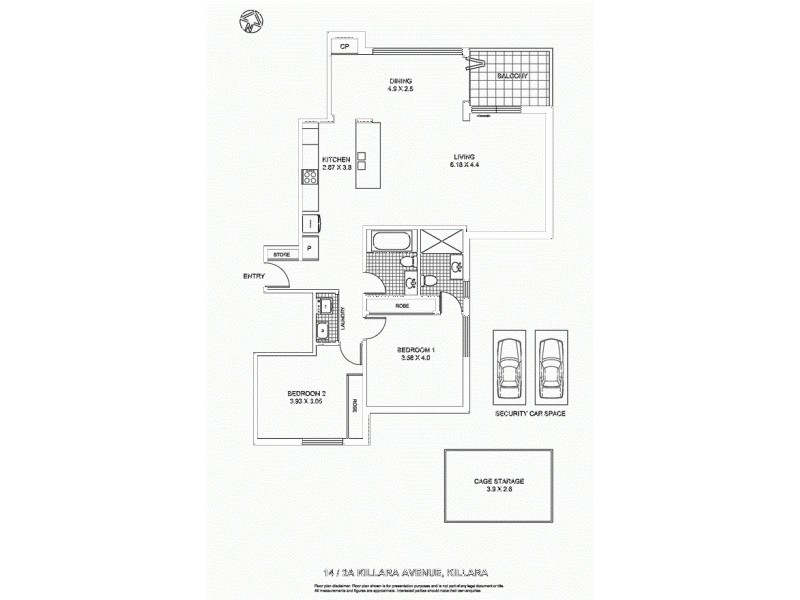 14/2a Killara Avenue, Killara NSW 2071 Floorplan