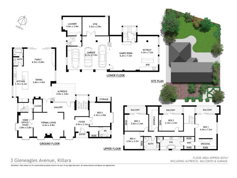 3 Gleneagles Avenue, Killara NSW 2071 Floorplan