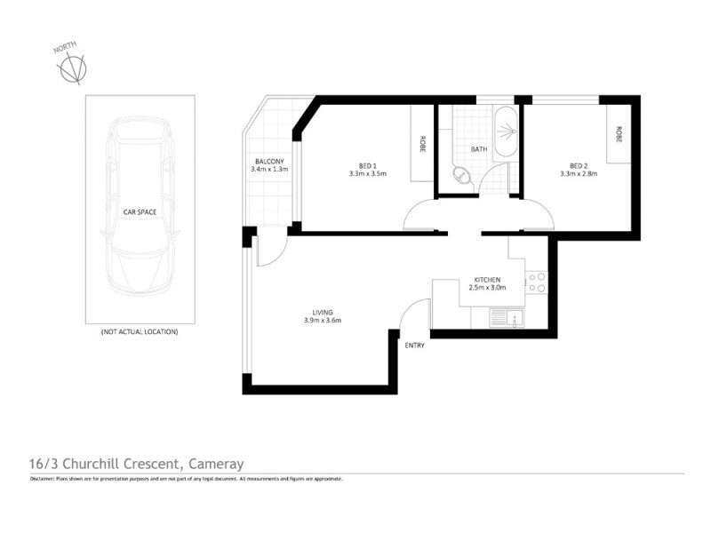 16/3 Churchill Crescent, Cammeray NSW 2062 Floorplan