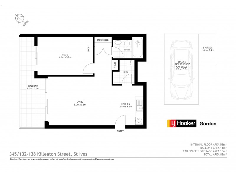 345/132-138 Killeaton Street, St Ives NSW 2075 Floorplan