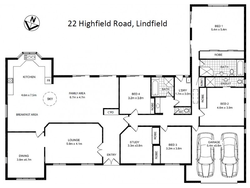 22 Highfield Road, Lindfield NSW 2070 Floorplan