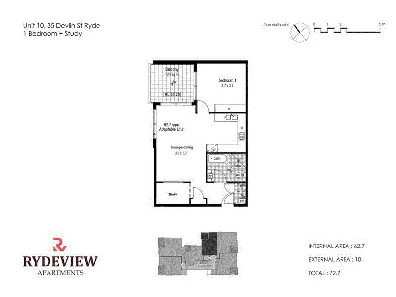 10/35-37 Devlin Street, Ryde NSW 2112 Floorplan