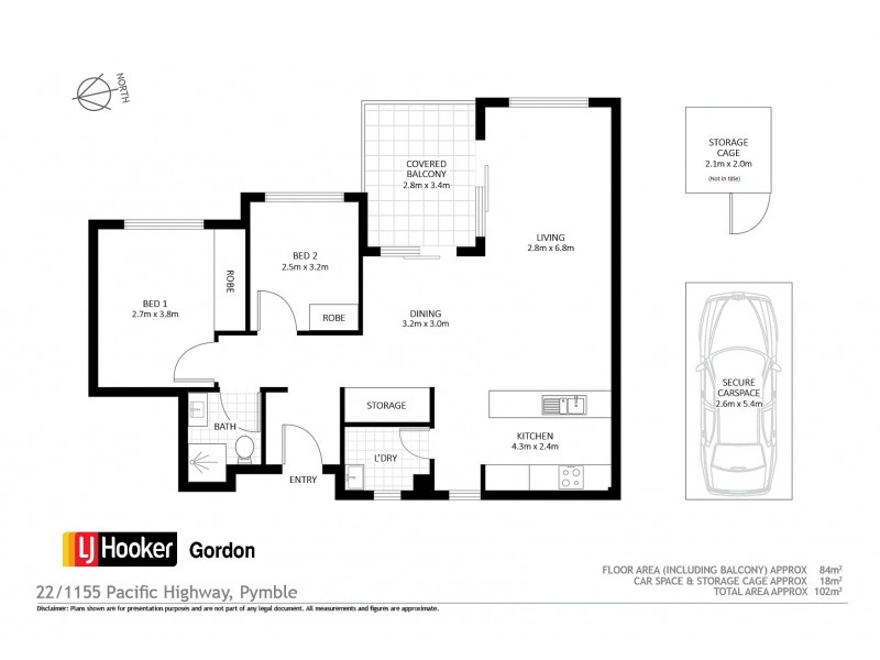 22/1155 Pacific Highway, Pymble NSW 2073 Floorplan