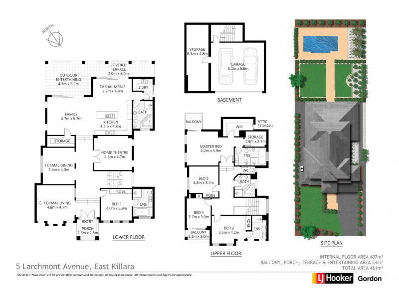5 Larchmont Avenue, Killara NSW 2071 Floorplan
