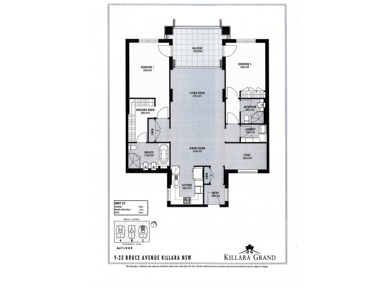 57/9-23 Bruce Avenue, Killara NSW 2071 Floorplan