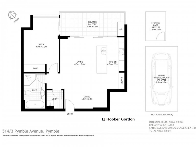 514/3 Pymble Avenue, Pymble NSW 2073 Floorplan