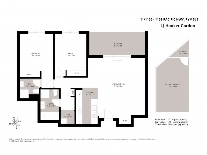 11/1155 Pacific Hwy, Pymble NSW 2073 Floorplan