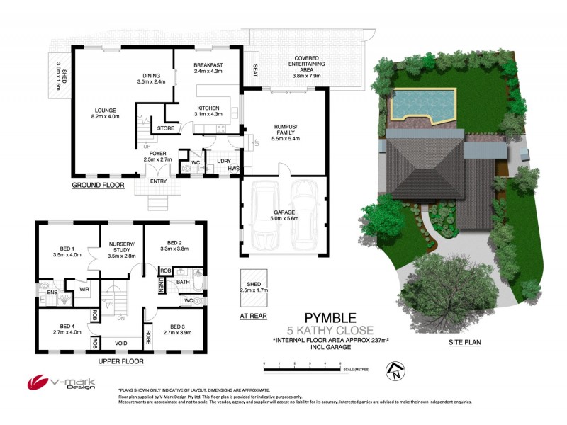 5 Kathy Close, Pymble NSW 2073 Floorplan