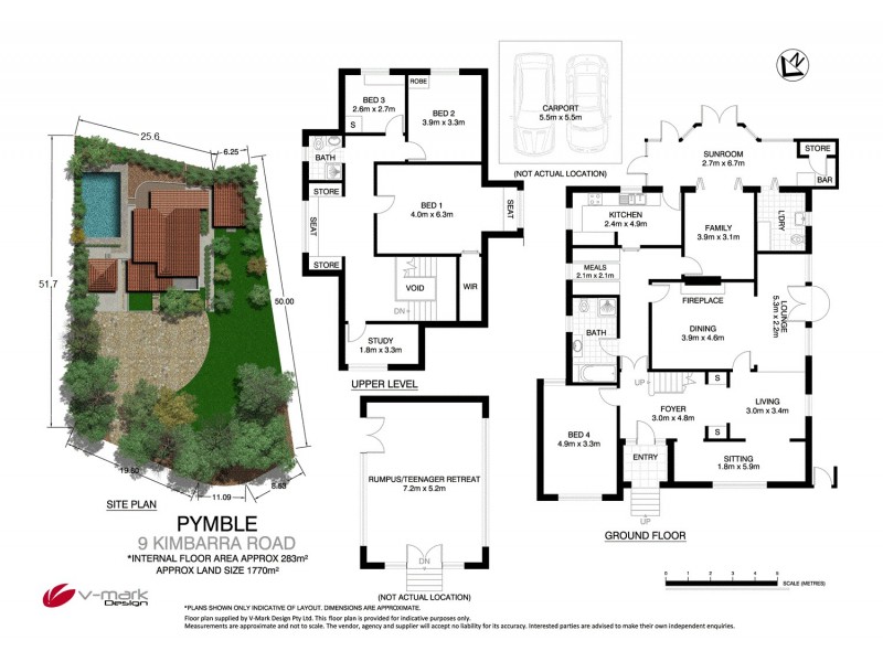 9 Kimbarra Road, Pymble NSW 2073 Floorplan