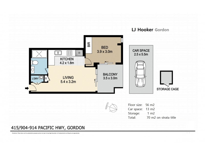 415/904 Pacific Highway, Gordon NSW 2072 Floorplan