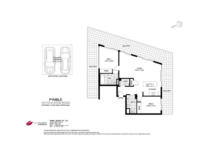 1217/8 Avon Road, Pymble NSW 2073 Floorplan