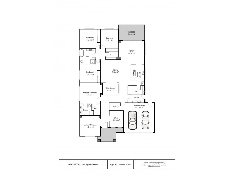 3 Sorell Way, Harrington Park NSW 2567 Floorplan