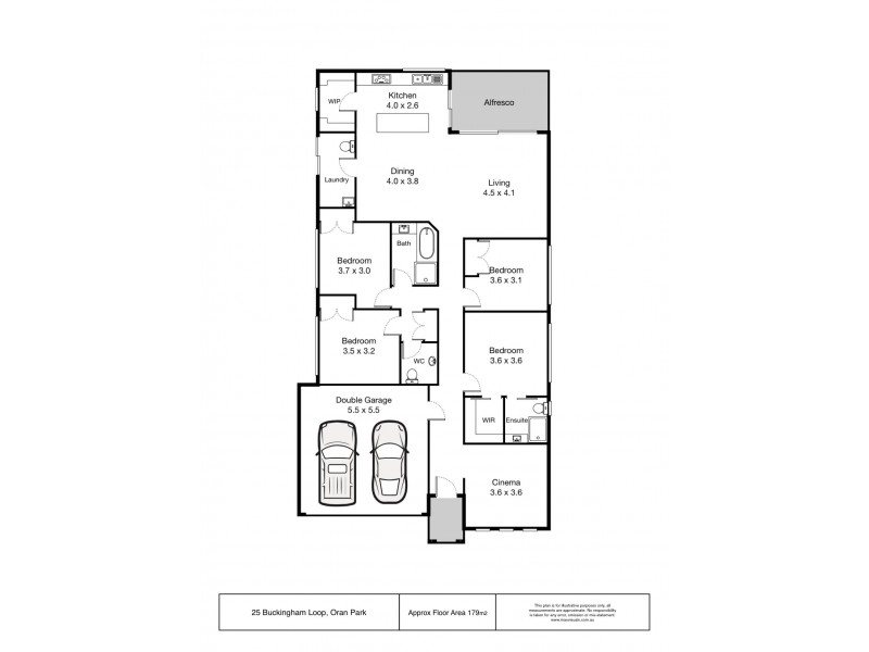 25 Buckingham Loop, Oran Park NSW 2570 Floorplan