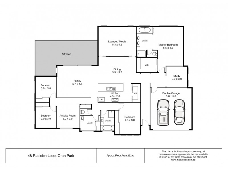 48 Radisich Loop, Oran Park NSW 2570 Floorplan