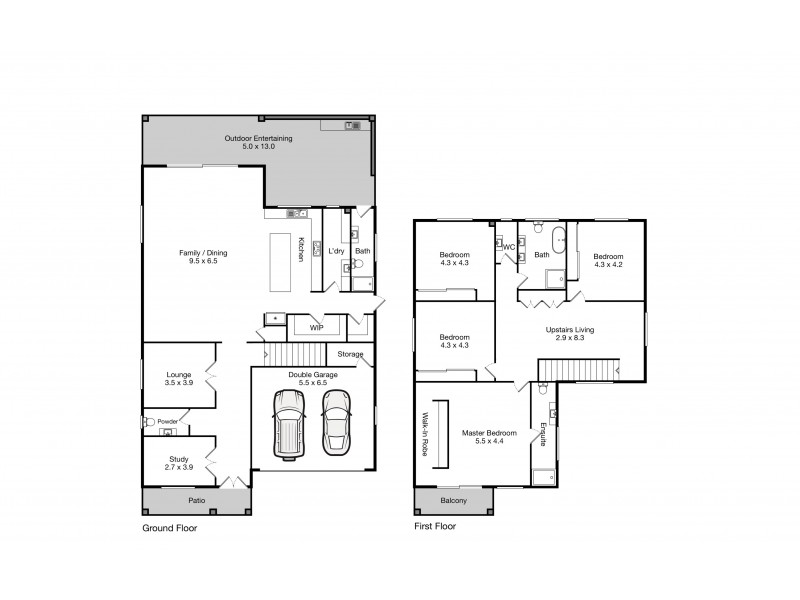 9 Olley Avenue, Oran Park NSW 2570 Floorplan