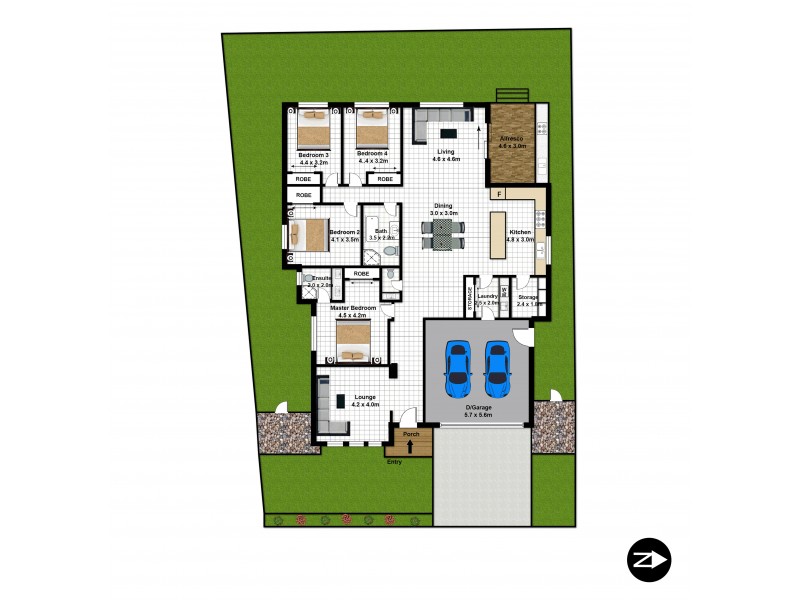 4 Allison Circuit, Oran Park NSW 2570 Floorplan
